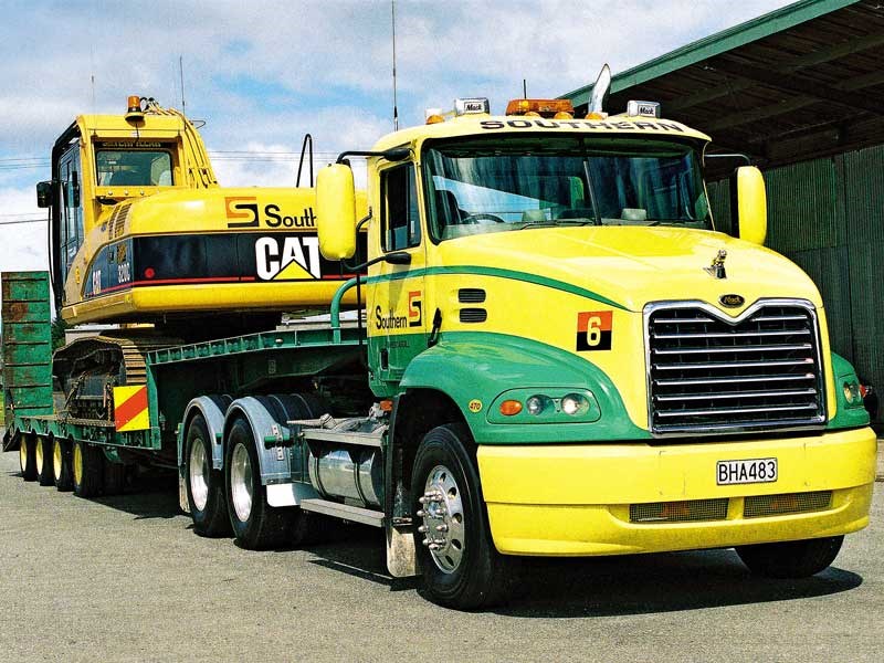 Southern Transport Part 2 A Mack Vision pictured on low loader duties