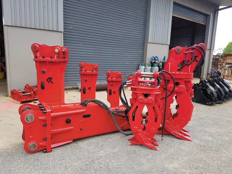 Robur hire Rock breaker and Grapple