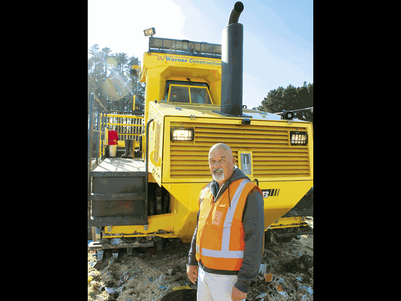 Warner Construction's new Bomag BC722 EB-2