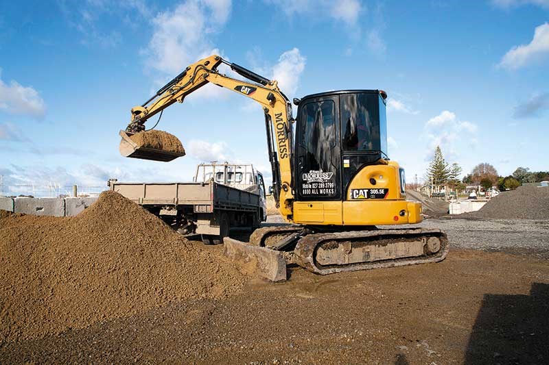 Cat triple threat: mini excavators