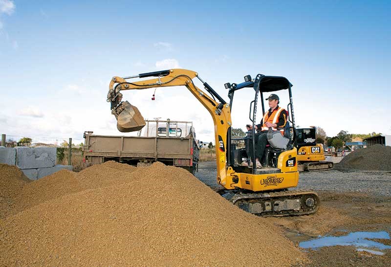 Cat triple threat: mini excavators