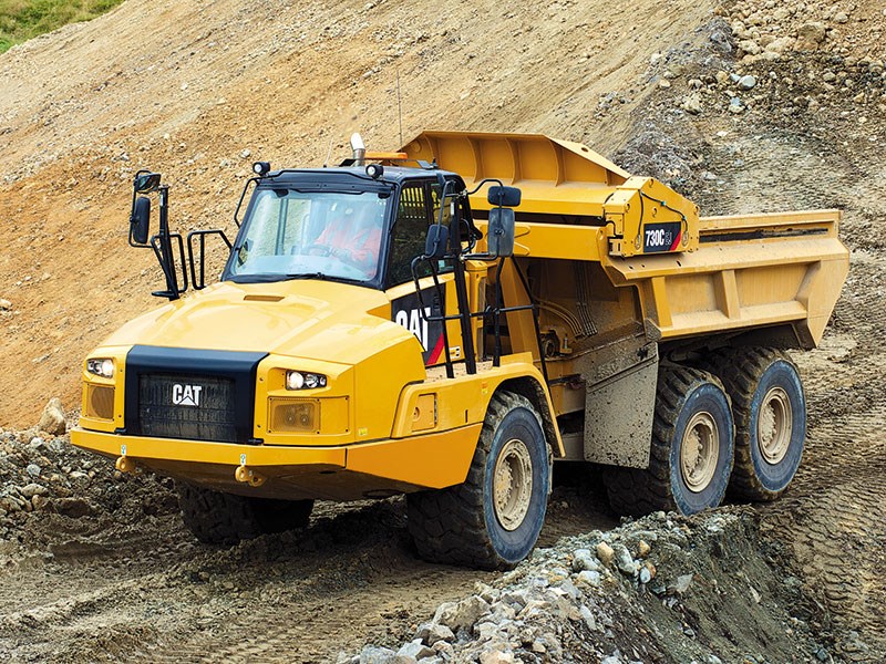 The new Cat 730C Ejector articulated truck