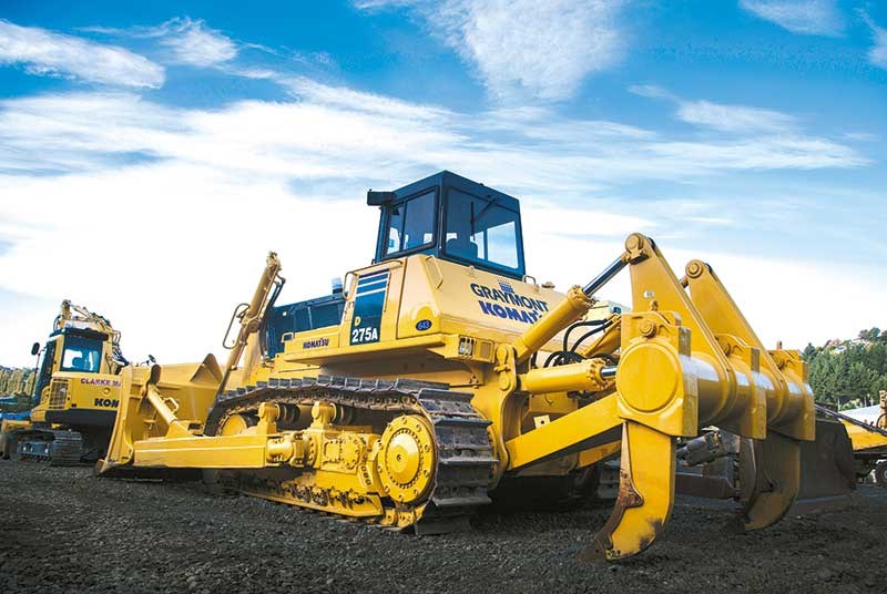 Clarke Machine Hire’s fleet of Komatsu machinery