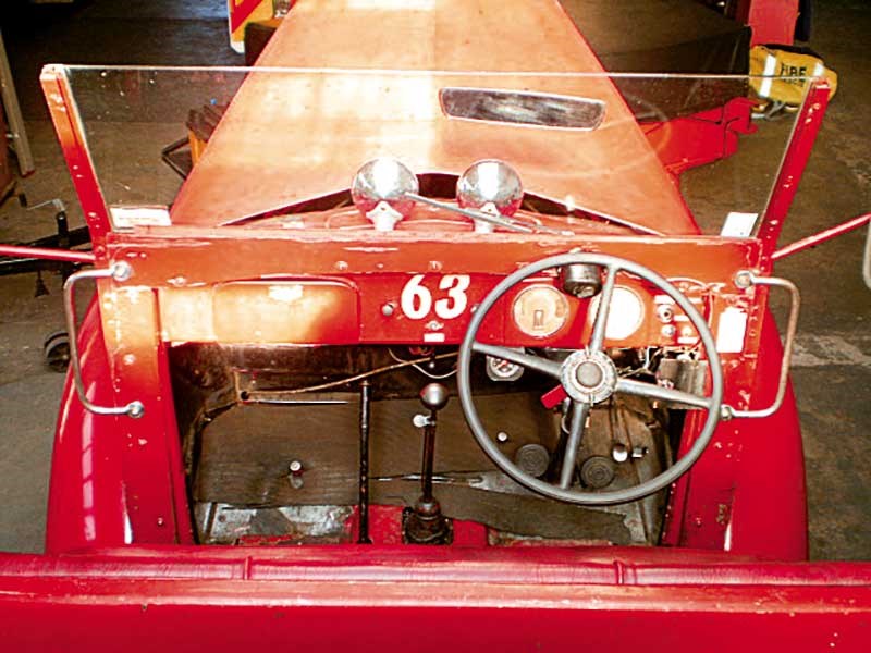 Restored Ford V8 vintage fire truck