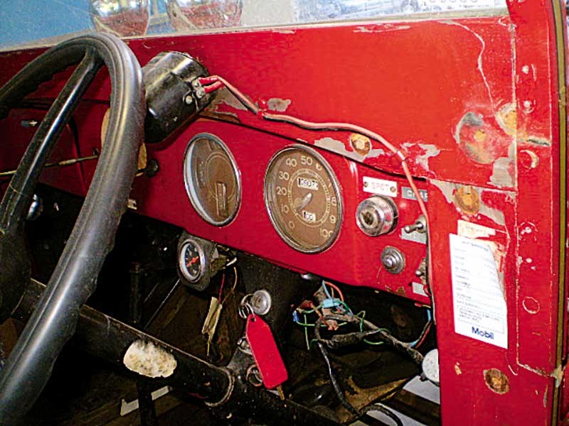 Restored Ford V8 vintage fire truck