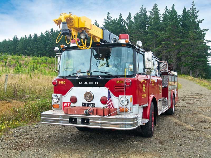 Hot stuff: restored Mack CF685 fire truck