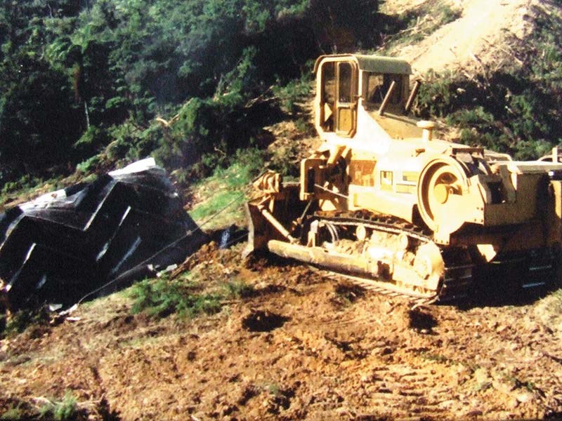 Old-school forestry: forest land breakers