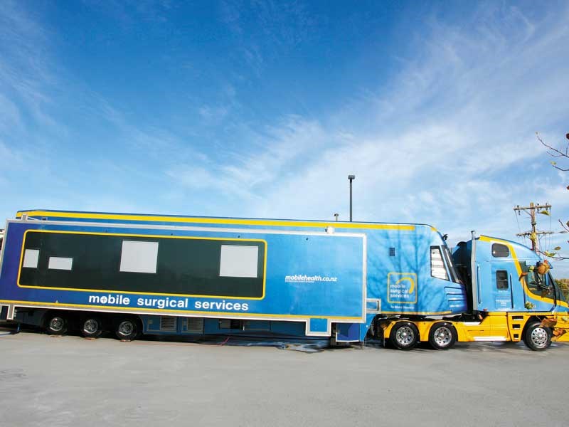 Trucking good healthcare to rural NZ