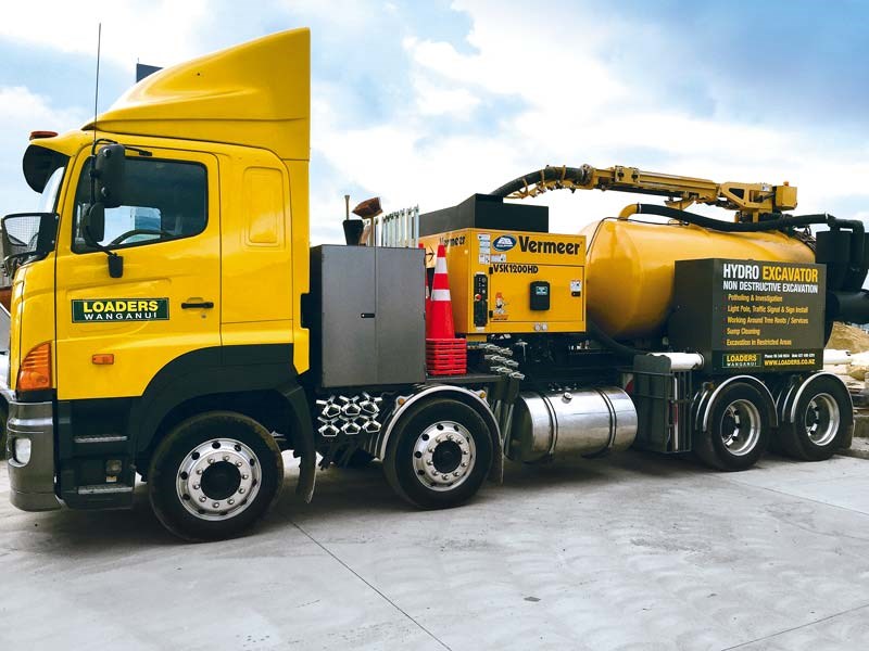 Loaders Wanganui's new hydro-excavation unit