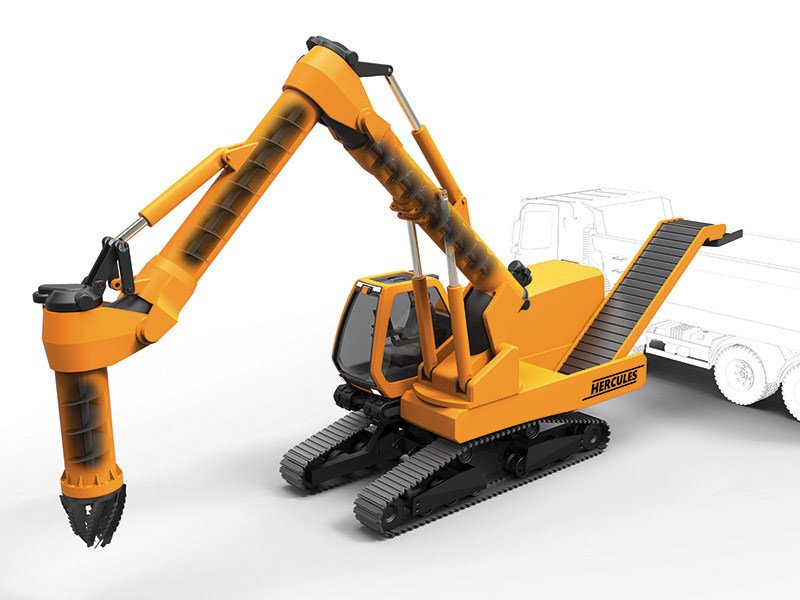 No-swing excavator wins Red Dot design award