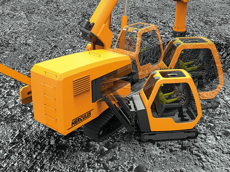 No-swing excavator wins Red Dot design award