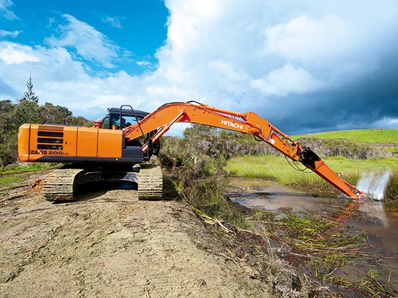 Robur maxi-reach excavator attachment