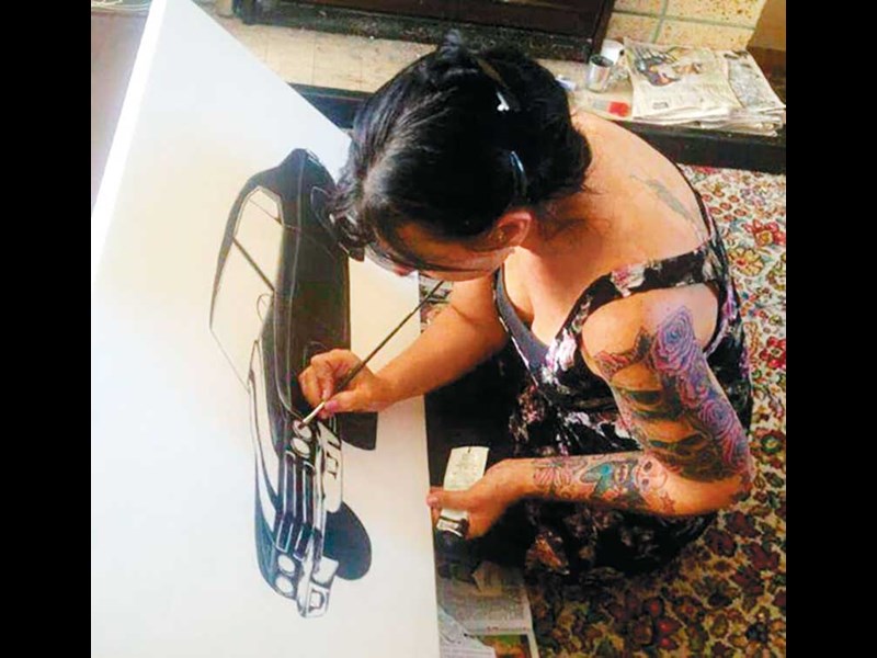 Paint my truck: talented artist Rochelle Thomas