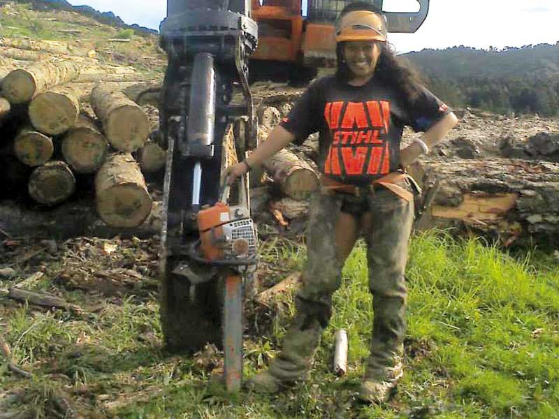 Women working in the forestry industry