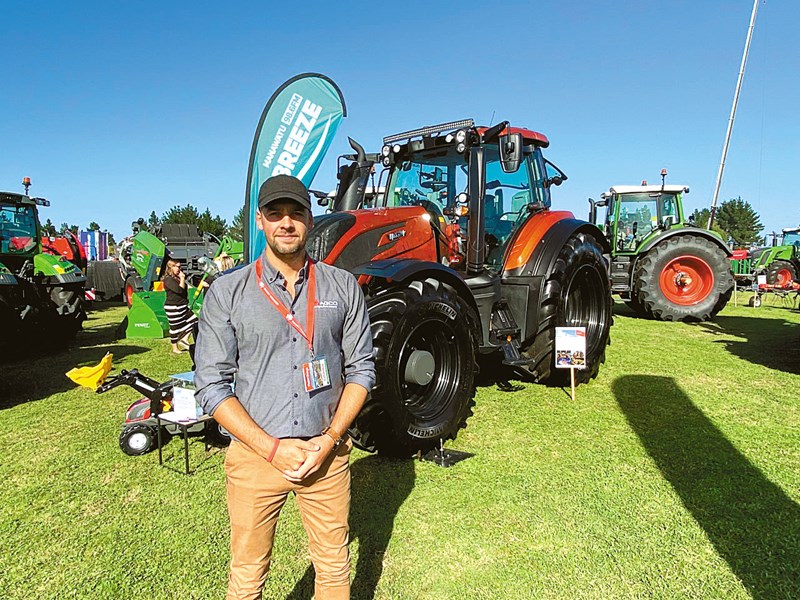 Chris Bain and the pimped out Valtra Unlimited