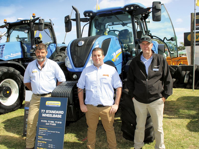 New Holland team Darryl Jeffery Charles Hill and Chris Eames
