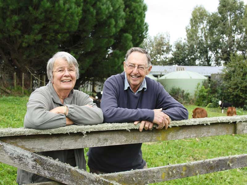 Calf rearing pioneers Helen and Eric Pidduck