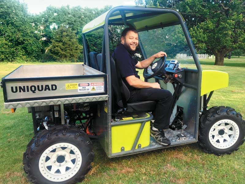 Simon Hartley and New Zealand s first hydrogen powered farm bike