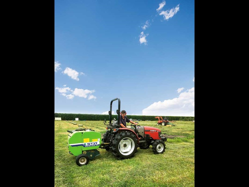 Steve Treseder uses small gear for small bales