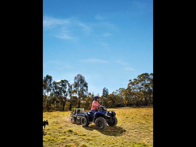 Test driving the Yamaha Kodiak EPS 450 ATV