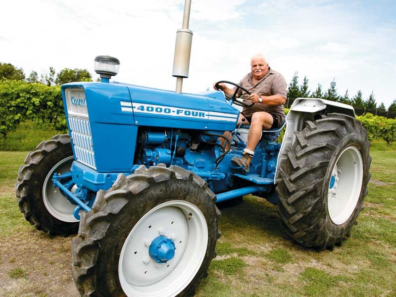 Vintage tractor collection in Gisborne