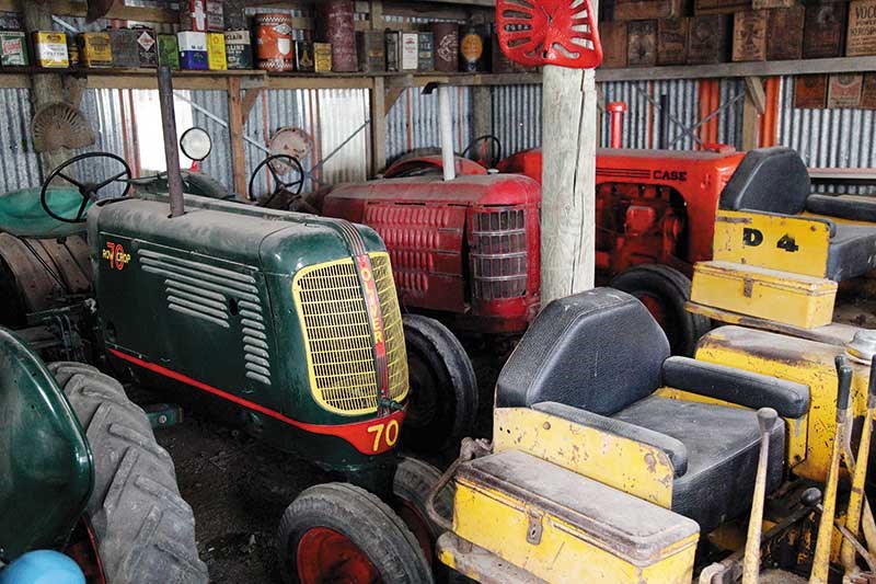 Vintage tractor collection in Gisborne