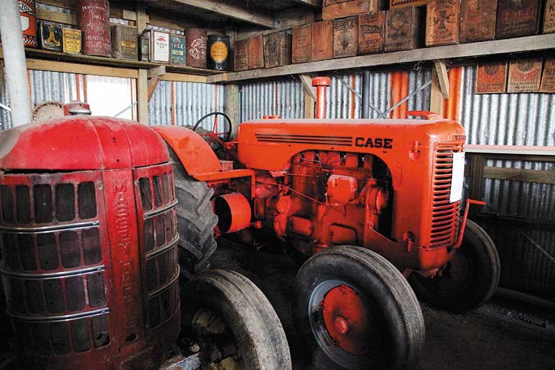 Vintage tractor collection in Gisborne