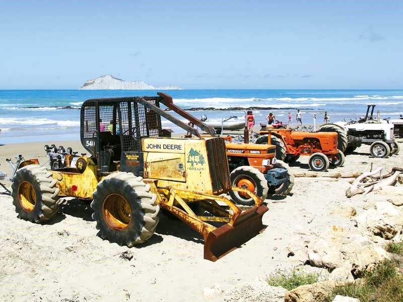 Spotted: old machinery at Waimarama Beach