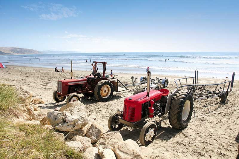 Spotted: old machinery at Waimarama Beach