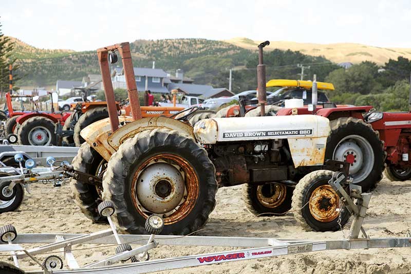 Spotted: old machinery at Waimarama Beach