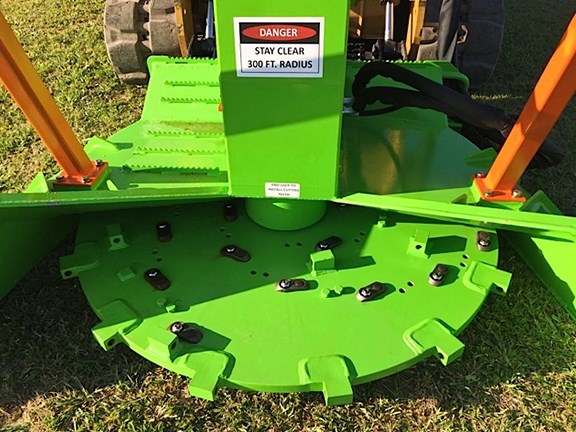 The Advanced Forest Equipment SS Eco Mulcher for skid steer loaders.