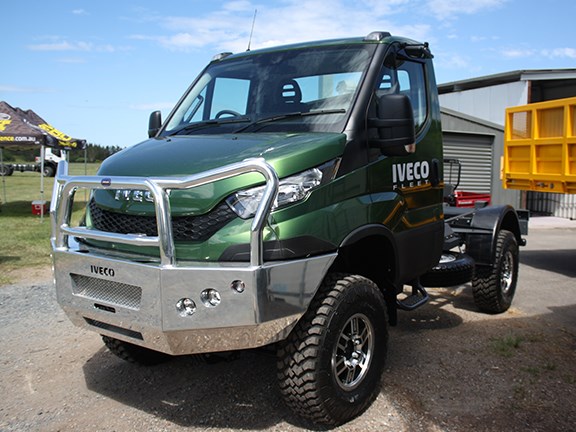 The new Iveco Daily 4x4 truck.