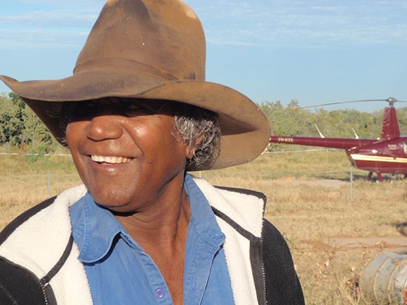 Jimmy Shandley, an elder of the Goondiyandi indigenous community based at Fitzroy Crossing.