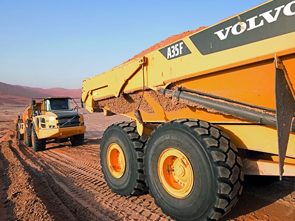Building a road through the Empty Quarter demanded a lot from the Volvo earthmovers.