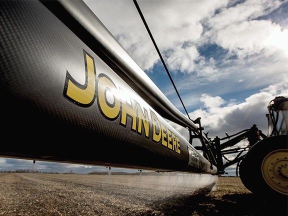 John Deere carbon fibre sprayer boom
