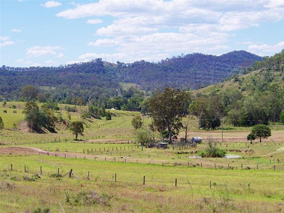 The property and its rolling landscape