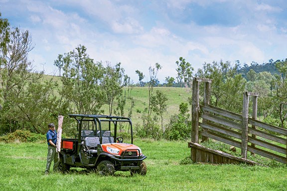 The Kubota has a top speed of 40km/h
