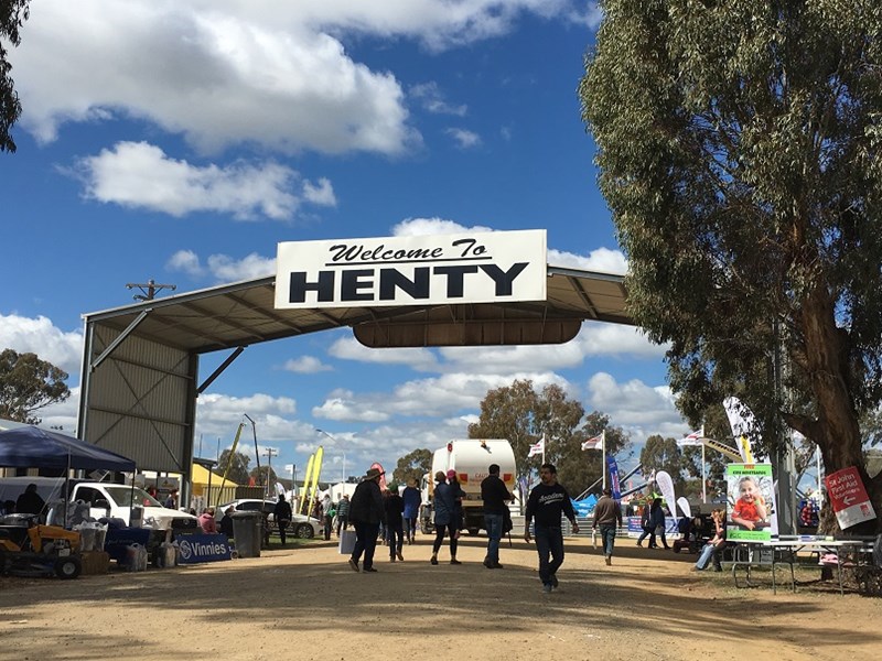 Farmers and suppliers came from all around to be at Henty to check out the latest gear