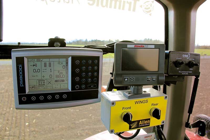 In-cab controllers help keep the drill in check.