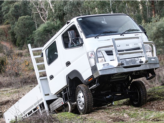 The Fuso Canter 4x4 is a surprisingly capable off-roader.