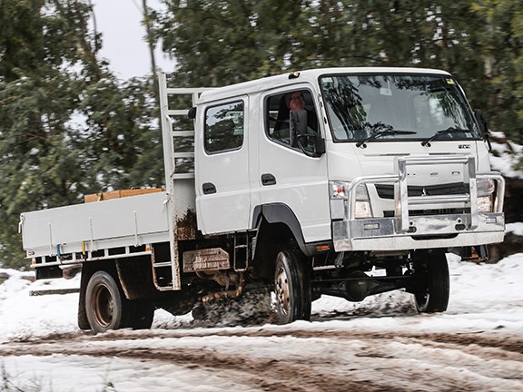 Traction in the slush is the biggest advantage of the little 4x4.