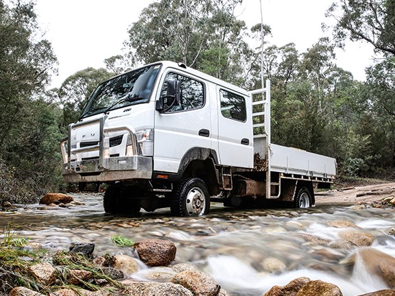With a 2-speed transfer case, the Canter 4x4 is quite a versatile unit.