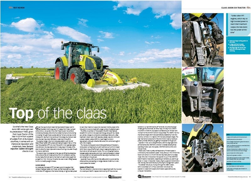 Claas Axion 830 review