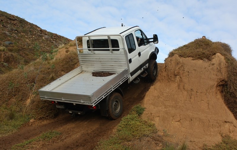 Diff locks give the Iveco serious climbing cred