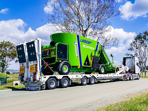 The Drake Trailers Quad AG widener trailer can carry some impressive loads.