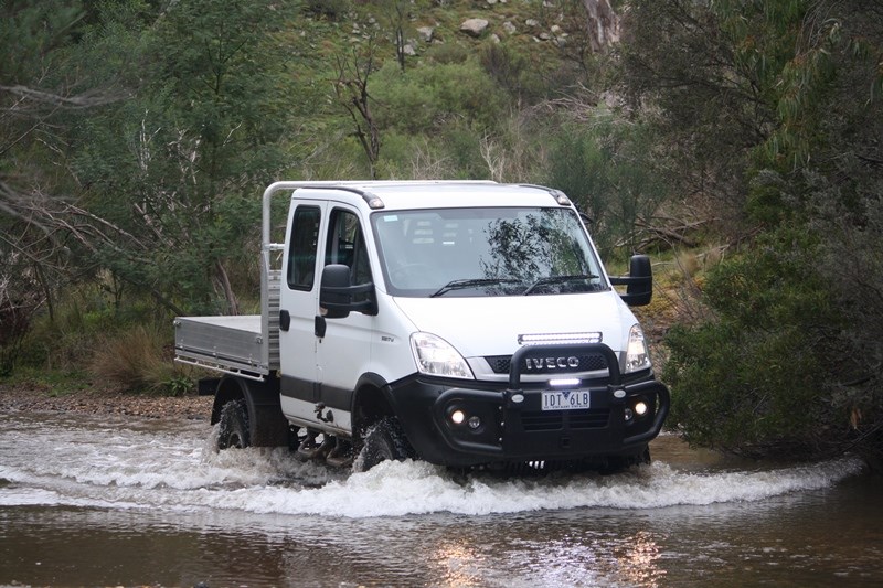 Iveco Daily 4x4 across water