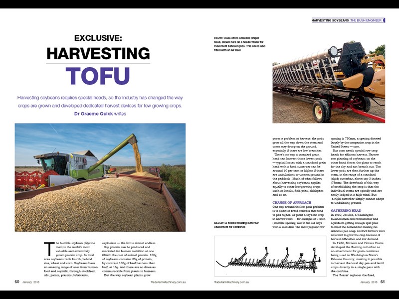 Soybean harvest feature GQ