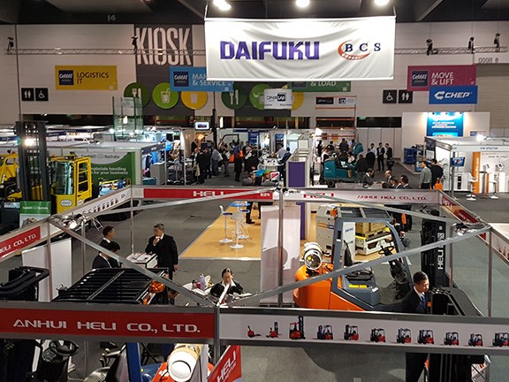 A scene from CeMAT Melbourne 2016