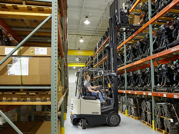 The Crown FC 5200 electric counterbalanced forklift