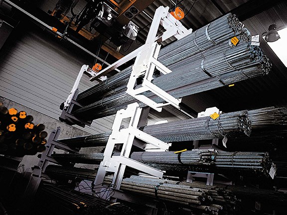 The compact Katso Unibloc stacking cradle system.